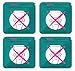 BIKE-label Schild 3D Aufkleber 80 x 80 mm 4 Stück keine Hygieneartikel ins Klo 900219VE