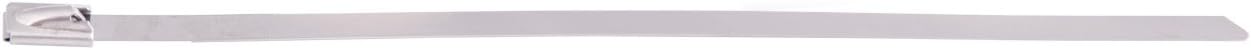 Calterm 73355 Stainless Steel Cable Tie, 11 Inch., 100 lb. Tensile Strength, Wire / Cord Management Industrial and Household Use, Metal Zip Tie, 10 Pk.