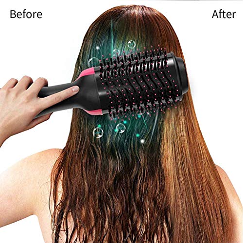 Image of One Step Hair Dryer And Volumizer,Hot Air Brush, Blow Dryer Brush, Ceramic Electric Blow Dryer Styler Straightener, 3 In1 Styling Oval Comb, Negative Ion Hair Straightener Brush