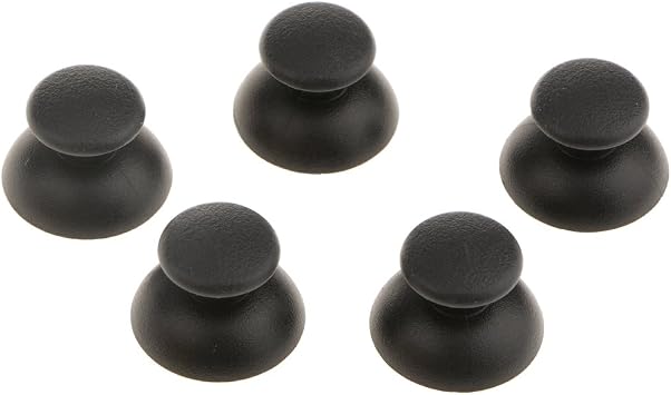 Baosity for SONY PS3 Controller Compatible 3D Joystick Thumb Stick Thumb Grip Cap Analog Thumb Stick Module Repair Parts Replacement 5pcs ABS Material