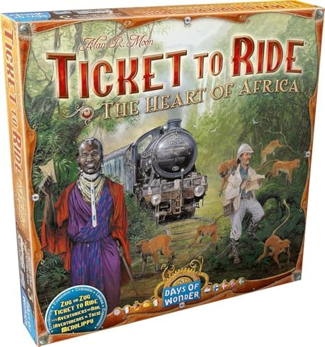 Asmodee Ticket to Ride The Heart of Africa Board Game Expansion -...