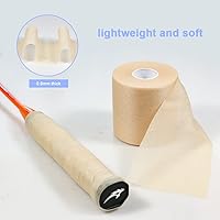 Vista 4 de 4 rollos de cinta preenvoltura de 2.75 pulgadas x 30 yardas, cinta atlética preenvuelta, diademas preenvolventes para fútbol de cabello, envoltura