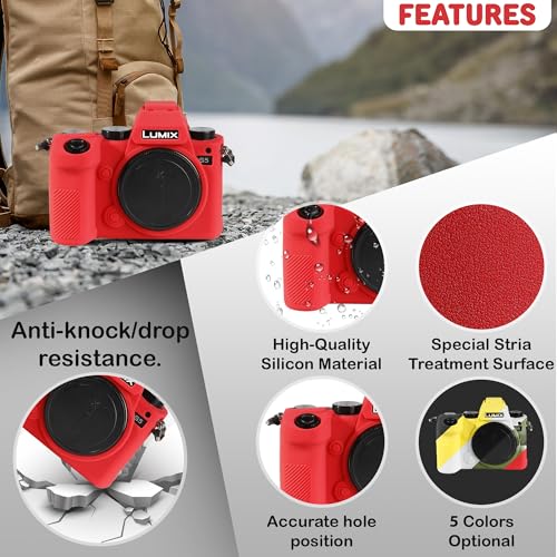 Funda de silicona para cámara Panasonic Lumix S5 miniatura 2