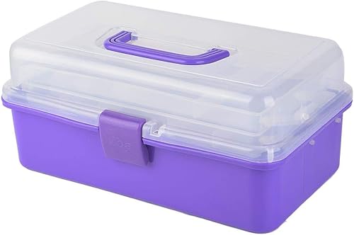 Miniatura 3 de Caja de herramientas multiusos de 3 capas, organizadores de herramientas con bandeja y divisores, organizadores de herramientas de plástico para el