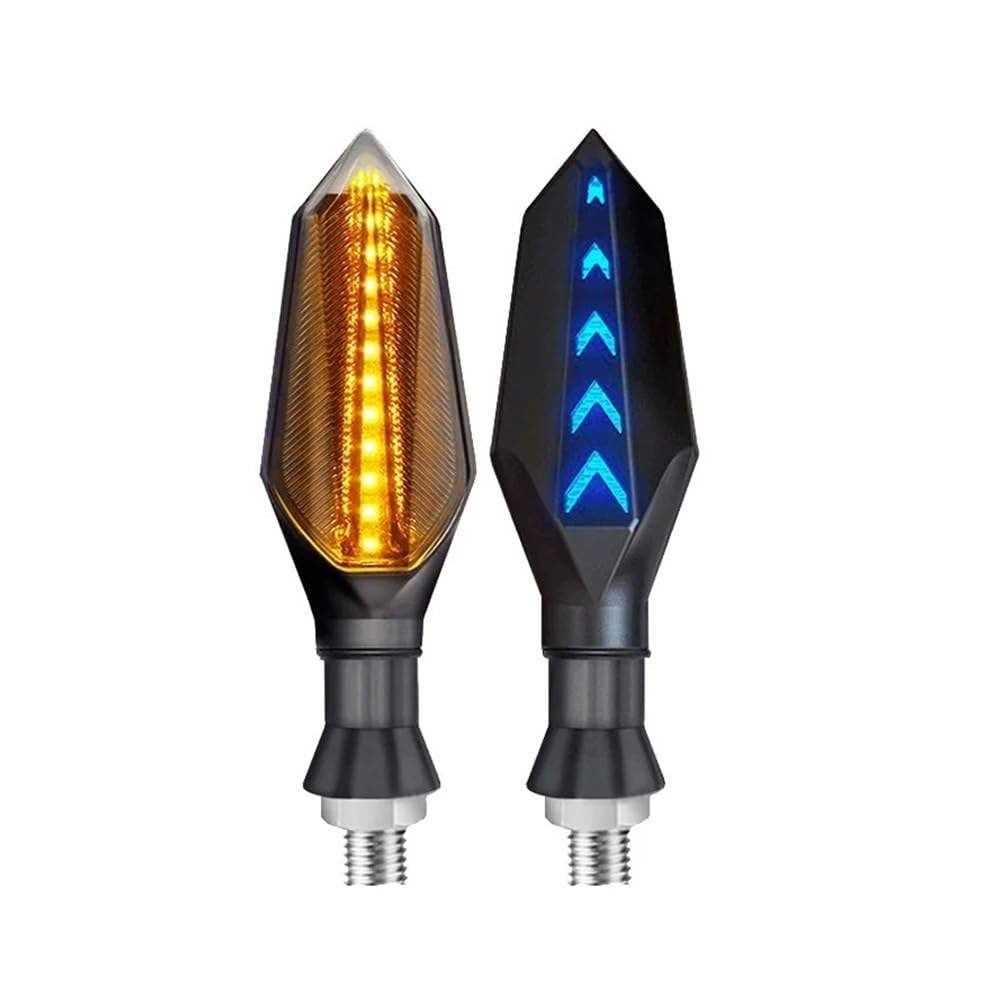 Clignotants LED moto à défilement fluide avec feu stop intégré - 4