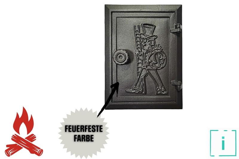Porta di ispezione 285 x 210 mm, porta del forno in ghisa, affumicatoio