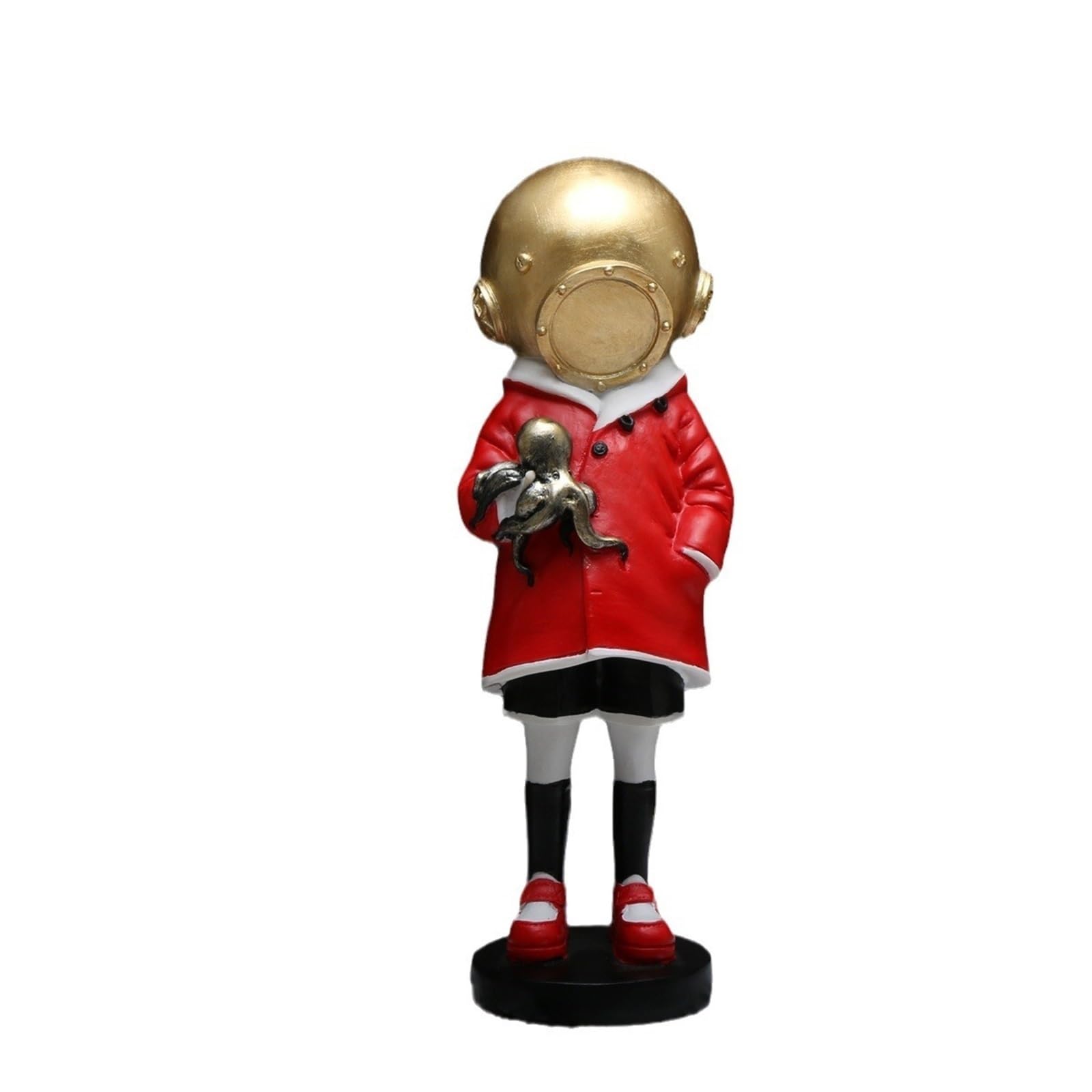Habitz Girls One Color Diving Sculpture Decoration Banksy Deep Sea Drive Statue Figurine Decor Resin Diver Sculptures Modern Home Arts Gifts Model Ornaments Figure For Table Centerpiece Crafts Polyresin Gifts