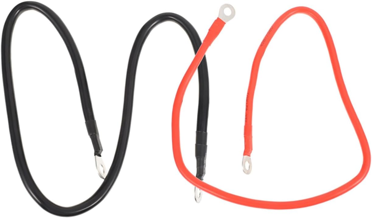 1Pair Awg Battery Inverter Cables Durable Automotive Power Supply Wire for Cars Rvs Boats and Use