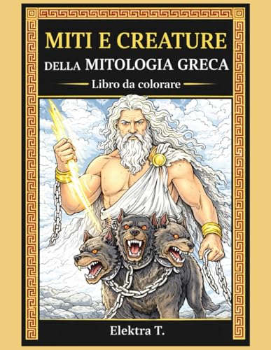 Miti e creature della mitologia greca: libro da colorare