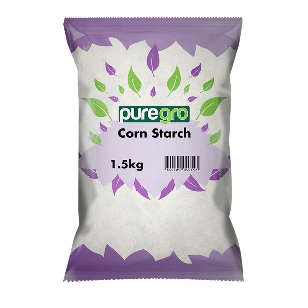 Puregro Corn starch | Premium Quality | Smooth and Fine Texture | Ideal for Cooking, Baking and Thickening | Corn starch Powder | Pack of 1 | Weight 1.5kg