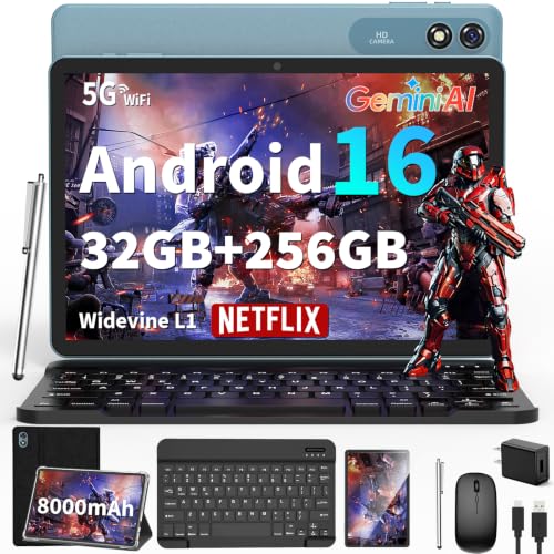 Image of 2026 Android 16 Tablet 10 inch - 32GB+256GB+2TB Expand, Gemini AI (Black)