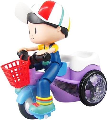 Miniatura 5 de ibasenice Flash Toys Kids Playset de juguetes para niños, vehículo eléctrico, juguete de triciclo eléctrico, juguete de coche musical, juguete de