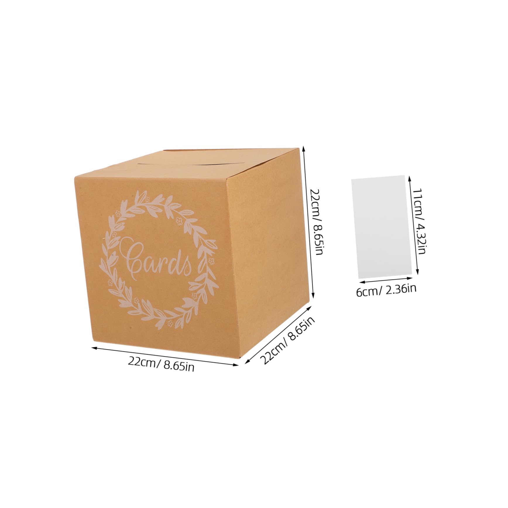 ULTECHNOVO 1set Kraft Wedding Card Box for Reception and Home Decor Versatile Card Holder for Weddings Graduations and Parties Easy Assembly