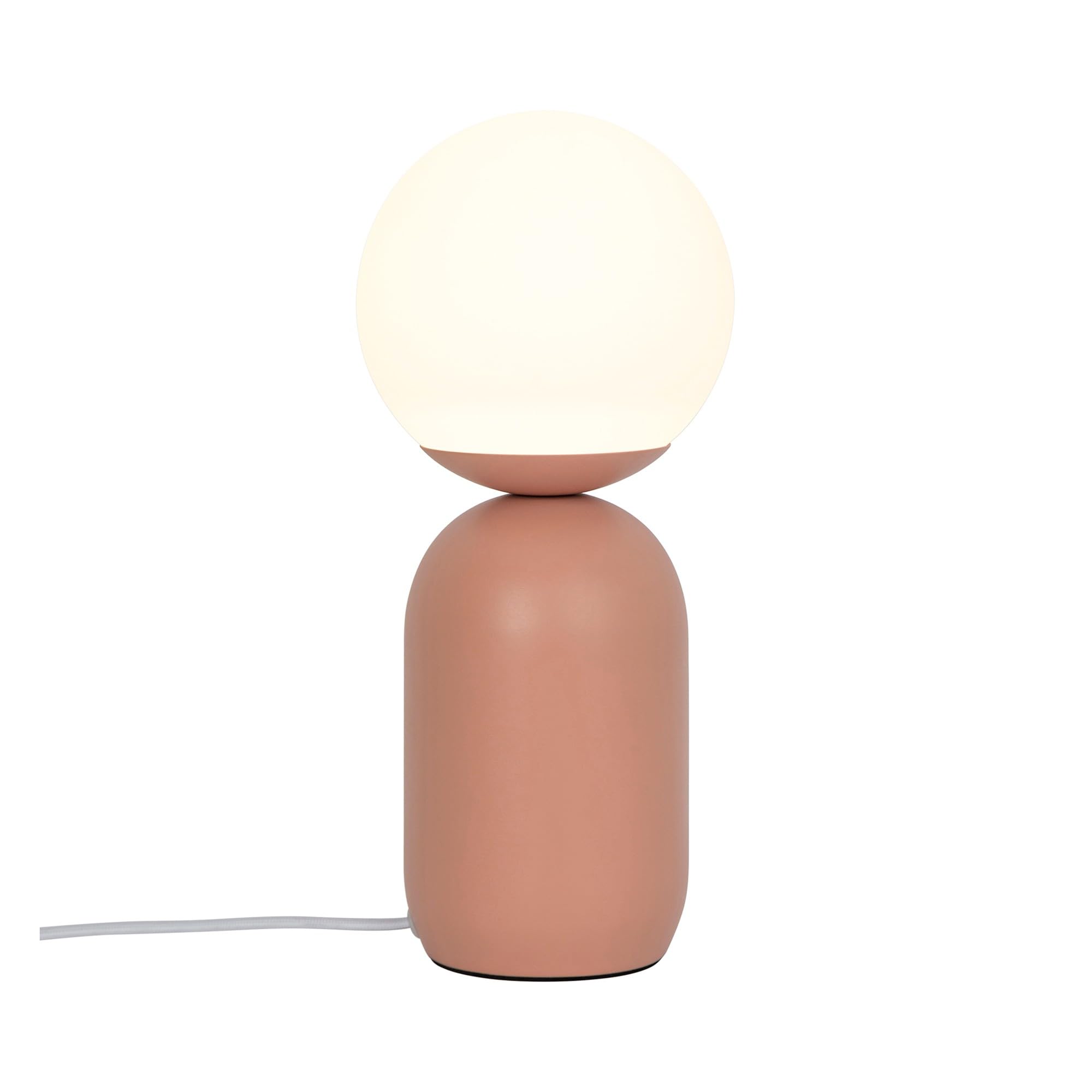 B&Q -  Notti Metal Table Lamp Hand Blown Glass Red,mains