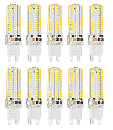 Vansuky G9 LED Lampen 5.5W – 10 Stück, Warmweiß, 500lm, 360 Grad, 220V, Energiesparend