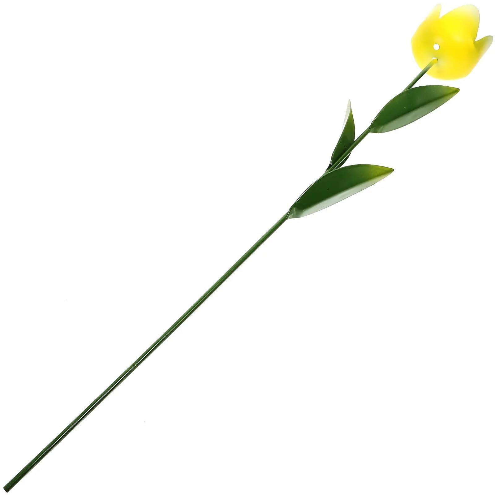WJLYDM Metal Tulip Garden Stake Outdoor Decoration Spring Yard Decor Lifelike Flower Lawn Art Weather Resistant Iron