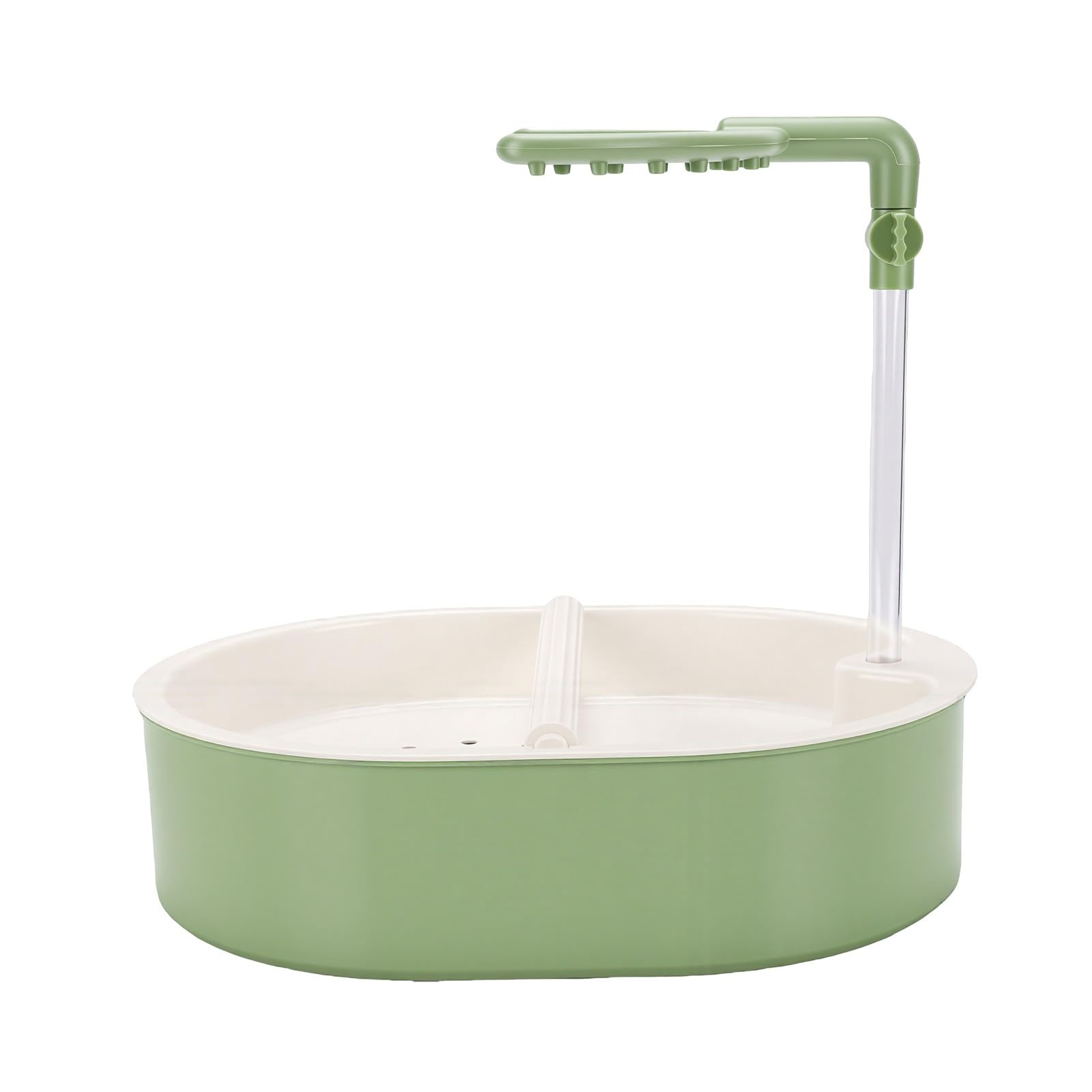 Asixxsix Baignoire pour Perroquets, Double Mode, Circulation d'eau Silencieuse, Douche Automatique pour Oiseaux, pour L'intérieur