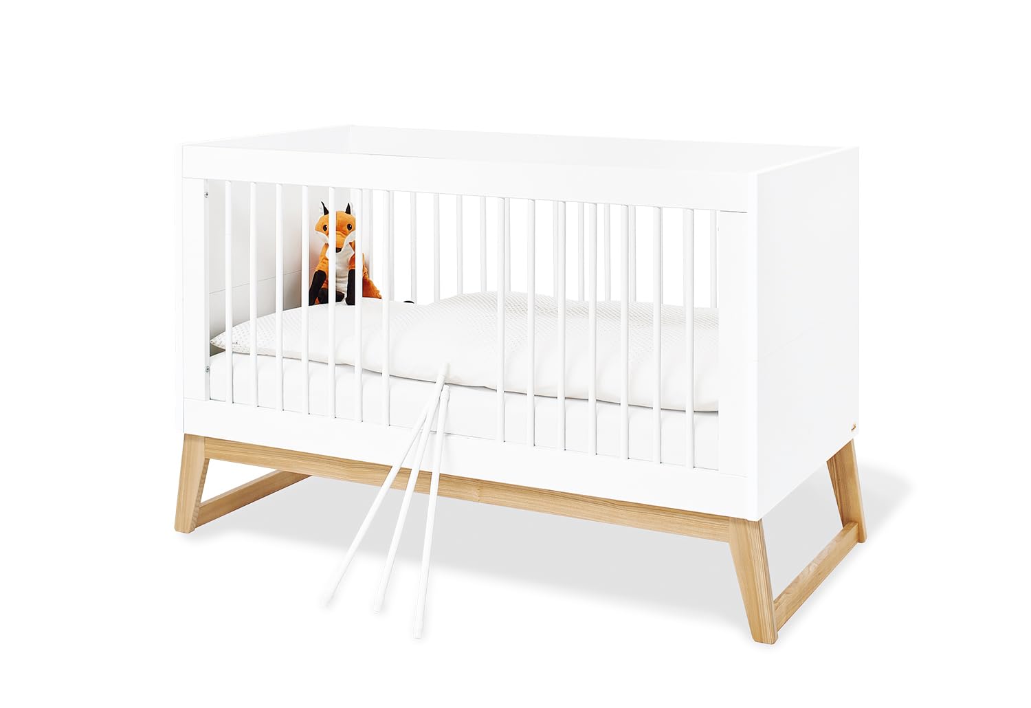 PINOLINO Juego de muebles para habitación de bebé, diseño escandinavo, color blanco