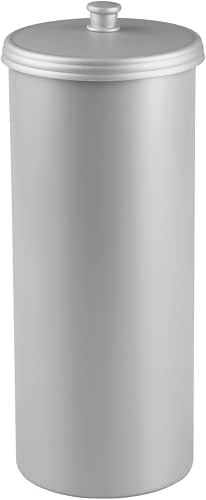 iDesign Freestanding Bathroom Toilet Paper Storage Holder with Lid for