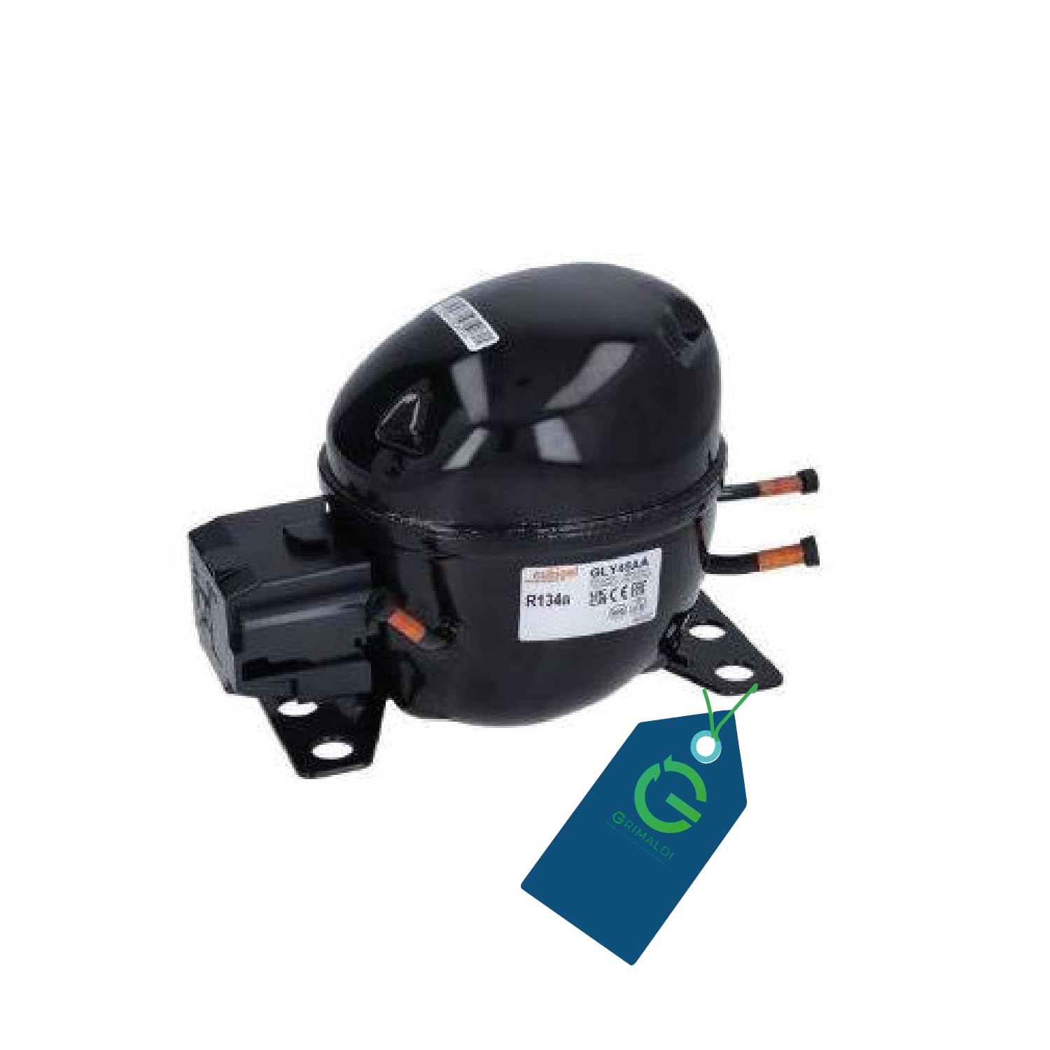G GRIMALDI Compressore GLY45AAa 1/8 HP 109W R134a 220-240V 50Hz gas R1234yf LBP statico RSIR