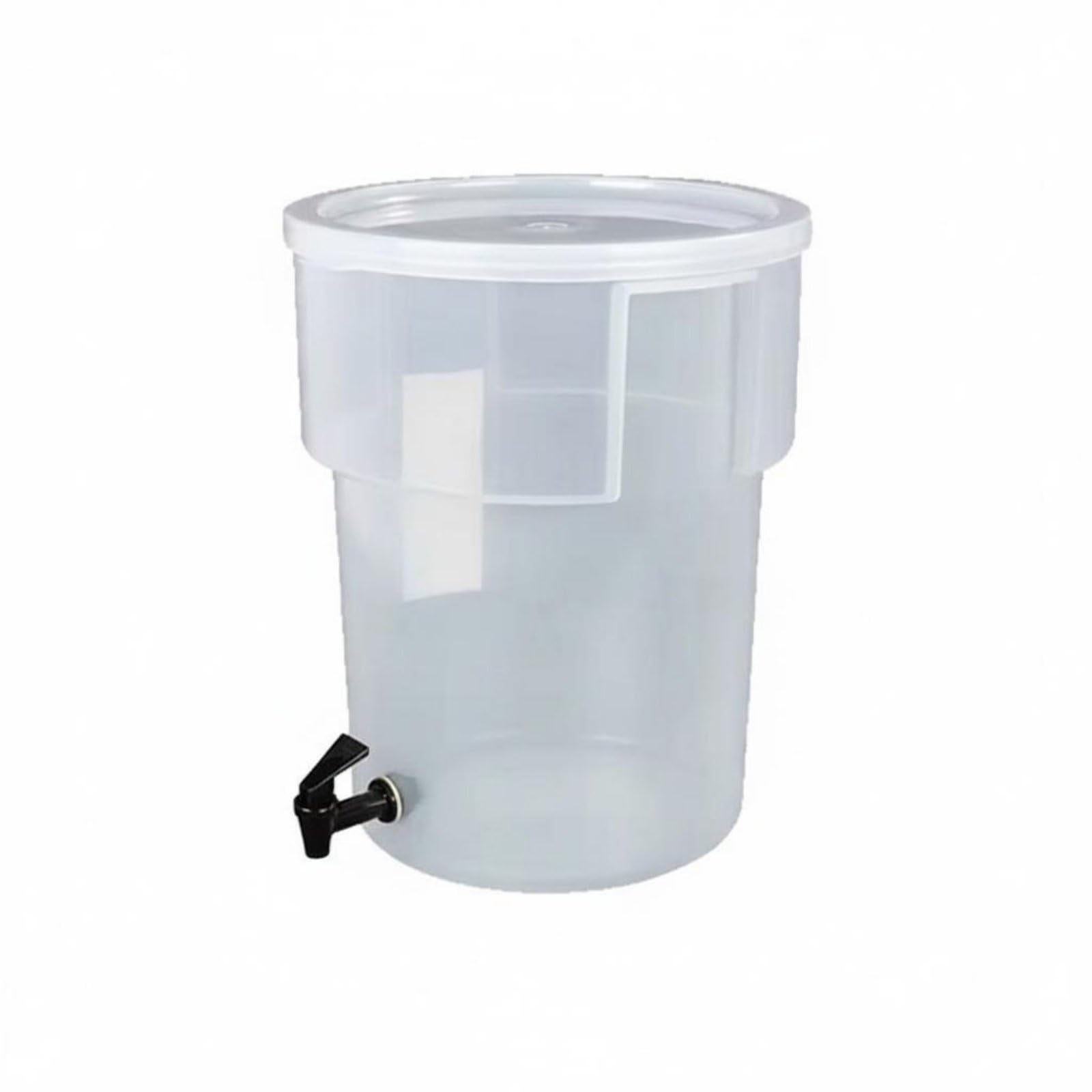 Dispensador de Jugo Recipiente con Grifo Cubeta para Líquidos Depósito para Bebidas Servicio Continuo Adecuado para Cafetería Desayunos de, Cubo De Jugo Redondo De PP De 20L Sin Base