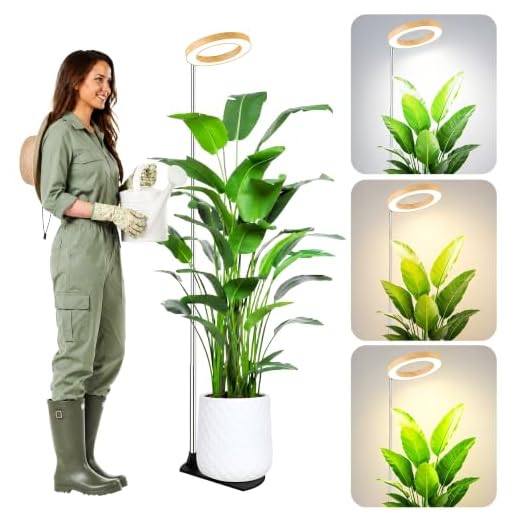 Grow Lights for Indoor Plants, 6.3" Full Spectrum Plant Light with Base