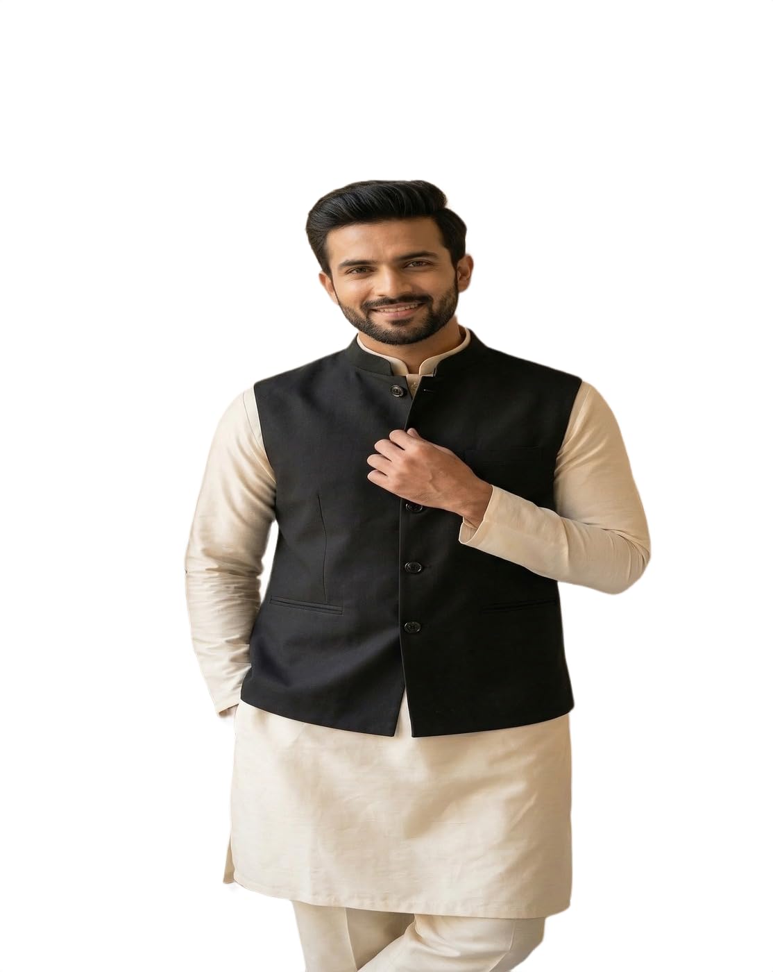 new-18 Nehru Jacket, Modi Koti for Men, Cotton Waistcoat for All Occasion: Diwali, Wedding, Ethnic, Office Party, Formal and casual Look-picture-12