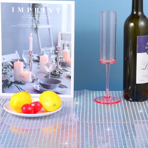 2 Pack Disco Table Runner, Glitter Table Runner Sequin Tablecloth 80s 70s Theme Party Decorations for Tables (70.8 x 11.8 Inch)