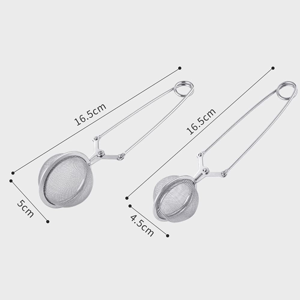 Colador de té de malla con asa para té de hojas sueltas, infusor de té de acero inoxidable para especias, filtro de té de hierbas, café y especias, suministros de cocina, bolsas de té (pequeño)