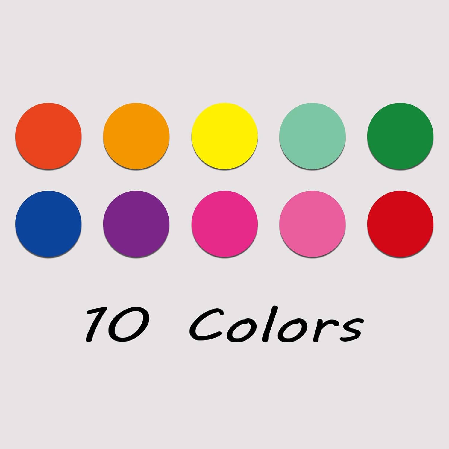 2800 PCS Dot Stickers Color Coding Labels Circle Stickers, 10 Assorted Color Colored Dot Stickers, Round Color Coding Labels Dots Stickyers for Toddlers，Classroom, Office,Papers Etc : Office Products