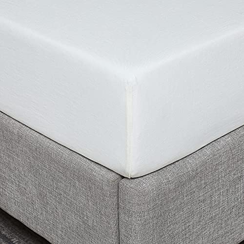 Pure Linen Fitted Sheet And Pure Linen Sheets Set Queen Off White #TOP6