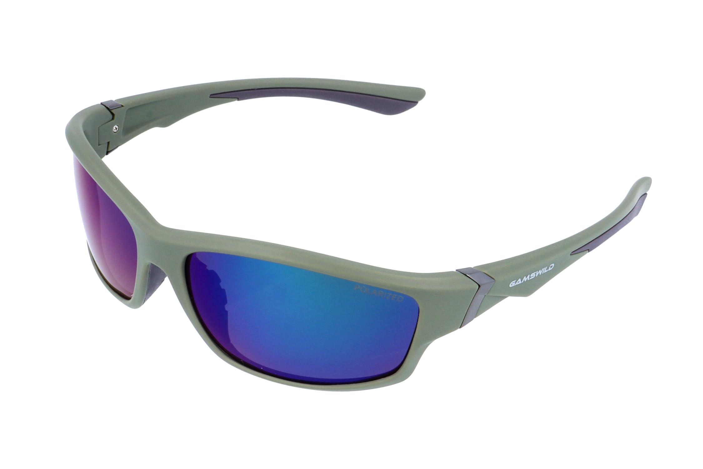 Gamswild WS6036 - Occhiali da sole sportivi, da donna, unisex, colore blu, viola, verde