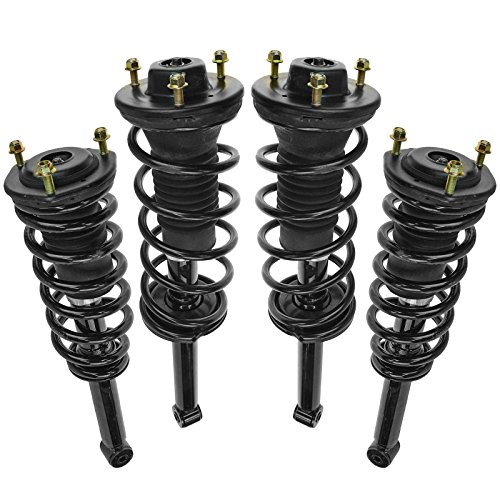 Image of TRQ Shock & Spring Assembly Front & Rear LH & RH Kit Set of 4 for 90-00 Lexus LS400