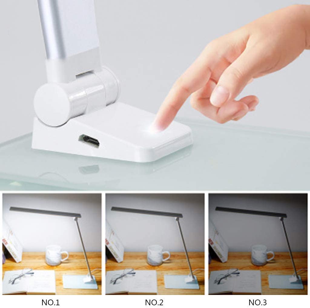 Schreibtischlampen LED-Tischleuchte Mit Berührungssensorschalter USB Wiederaufladbare Dimmbare Schreibtischlampe Augenschutz Innenbeleuchtung Leselampe Bett