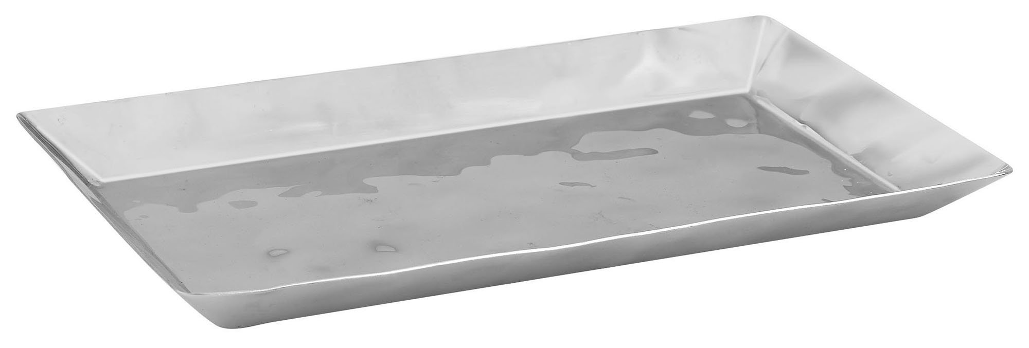 Winco 13.8" x 7.8" x 1" / Oblong / Stainless Steel Serving Trays