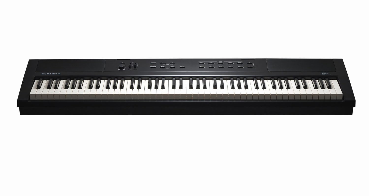 Kurzweil KAE1-LB Stage Piano Keyboard Schwarz 88 Tasten + keepdrum Kopfhörer