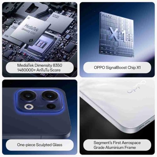 Image of Oppo Reno13 (Luminous Blue, 8GB + 256GB)-Without Offer