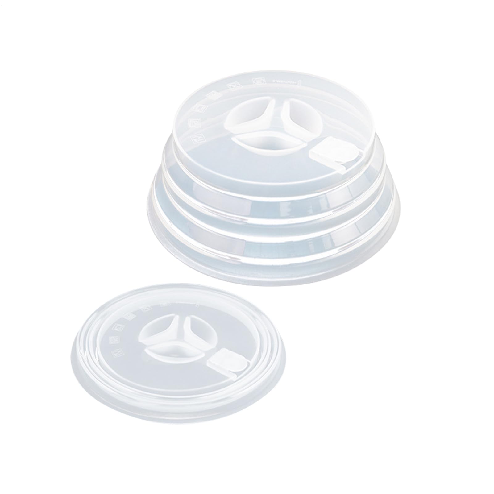 Cloche micro-onde pliable en silicone résistant et lavable