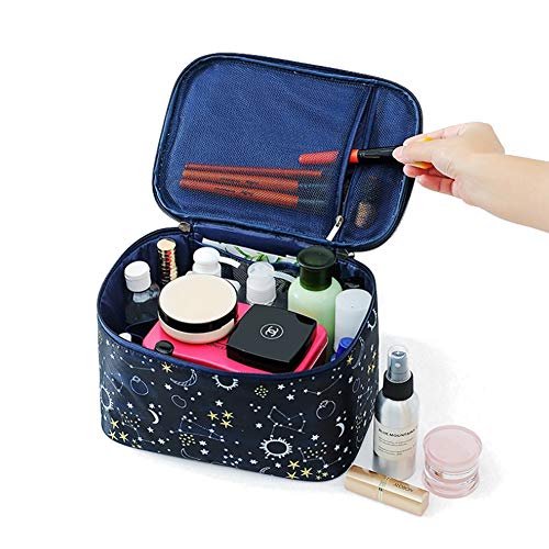 Hoyofo Makeup Bag Cosmetic Bags For Women Travel Makeup Organizer Case, Starry Sky #TOP1