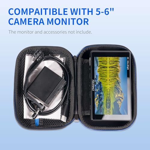 FEELWORLD Carrying Case Compatible 5-6 inch Cámara DSLR Monitor miniatura 2