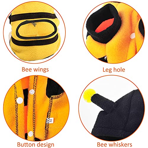 Dog Bee Costume Halloween Bumble Bee Dog Clothes Pet Hoodies Costume #TOP3