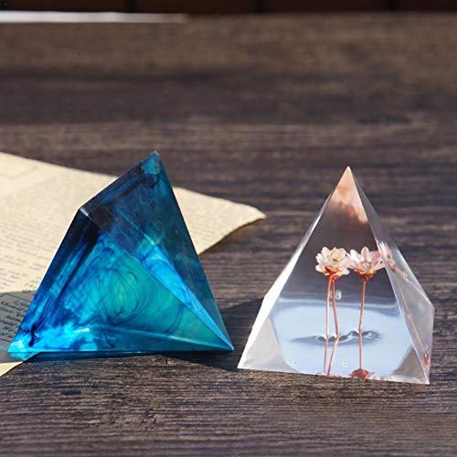 Resin Silicone Casting Molds Crystal Pyramid Epoxy Resin Molds Jewelry Box Molds For Resin Casting, Jewelry Making, Aromatherapy Candle Making 11-Slot #TOP5