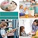 MEIXI Fiambrera Compartimentos, Fiambrera Infantil, Caja de Bento con 3 Compartimentos y...