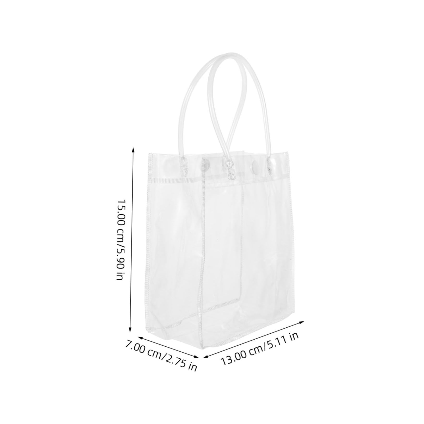 Bolsas de Plástico con Asas Transparentes Pvc 40 Unidades