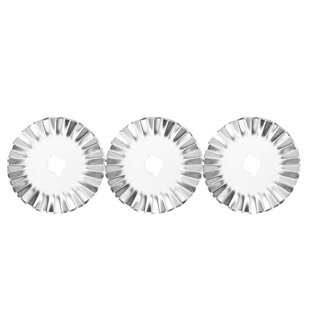 Waves Rotating Cutter Blades, 5PCS 45mm Fabric Cutting Blades Refill for Quilting Scrapbooking Sewing Arts