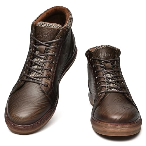 Image of Arkbird Mens Leather Sneaker Fashion Classic Casual Chukka Ankle Boots for Men