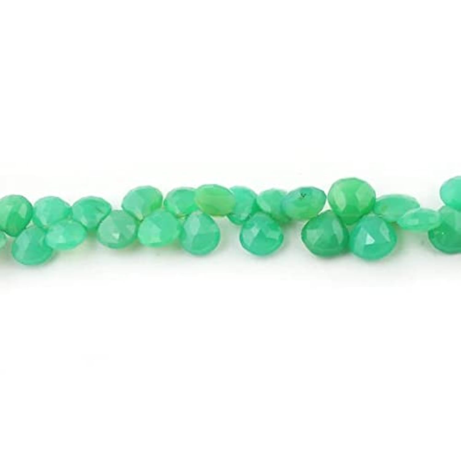 Chrysoprase facettée LKBEADS en cœur : créez vos bijoux d'été bohèmes pour sublimer vos tenues