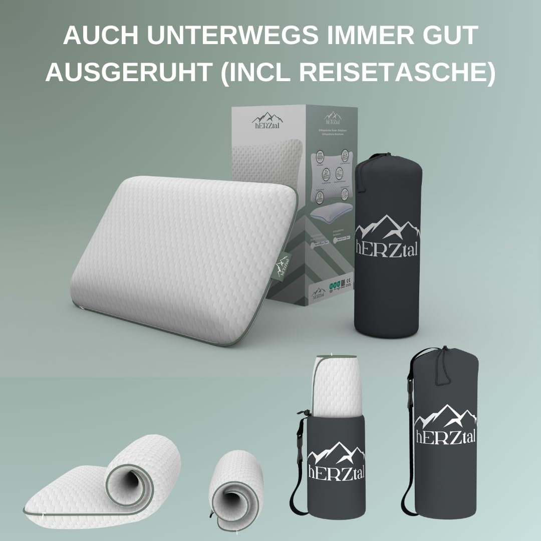 Babykissen/Kinderkissen, Sehr Gut bewertet, Kinderkopfkissen 45x30x8cm, Ökotex Zertifiziert, Nachhaltig, Unabhängig Zertifiziert (6-10 Jahre)