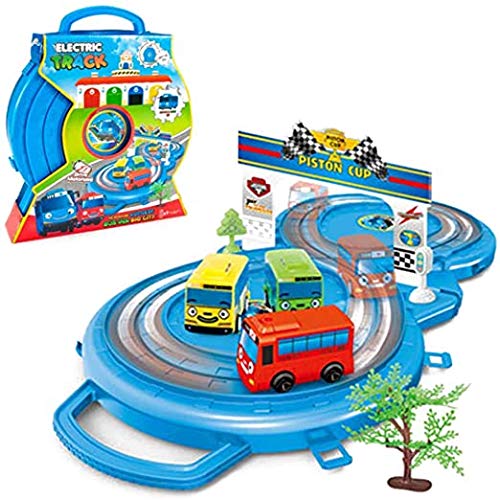 Tayo Bus Set with Pull Back Car TAYO Bus Electric Track #30 Toy Car Pull Back Bus