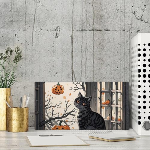 Panneau de bois rustique suspendu de 24 cm, l'idee cadeau ideale pour une maison - 5
